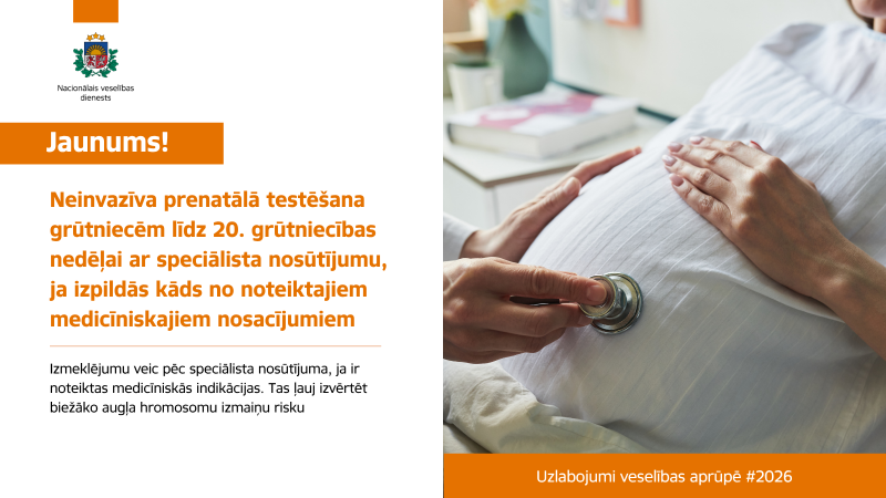 Vizuālis par jaunumiem veselības aprūpē no 2026. gada 1. jūlija