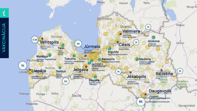 Liela mēroga vakcinācijas centri gatavi darbam
