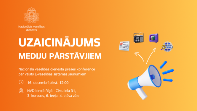 Preses konferencē informēs par valsts  E-veselības sistēmas jaunumiem 