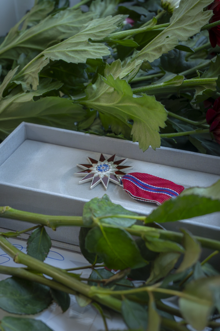 Apbalvojuma žetons kastītē