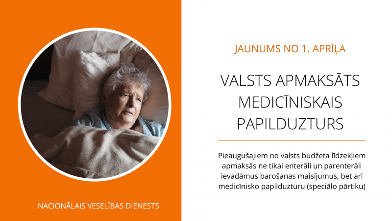 medicīniskais papilduzturs jeb speciālā pārtika