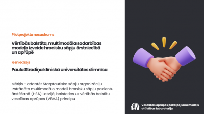 Vērtībās balstīta, multimodāla sadarbības modeļa izveide hronisku sāpju ārstniecībā un aprūpē