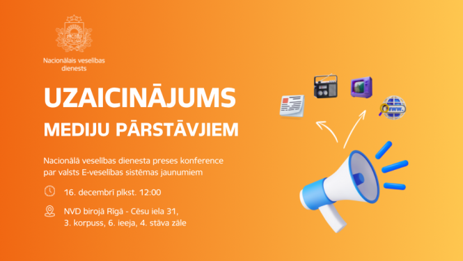 Preses konferencē informēs par valsts  E-veselības sistēmas jaunumiem 