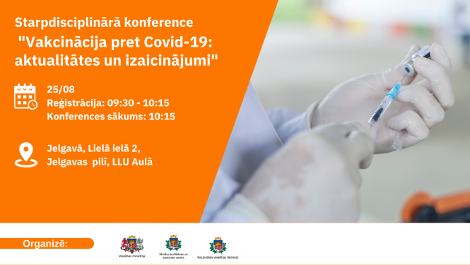 Jelgavā notiks konference ģimenes ārstiem un ārstu palīgiem “Vakcinācija pret Covid-19: aktualitātes un izaicinājumi”